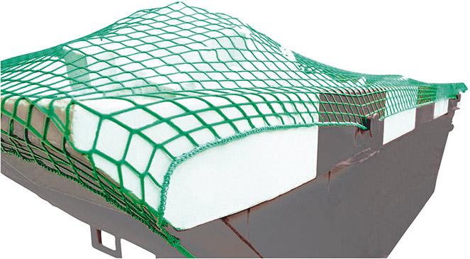 Containernetz 3,5x6,0 m MW 45 grün ohne Gummi Produktbild img1 L