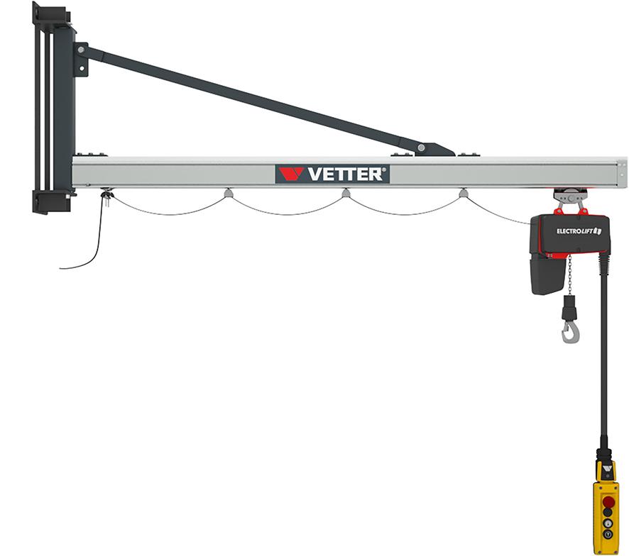 Kran Unilift UW 180° Wandausführung ohne E-Kettenzug Produktbild img1 L