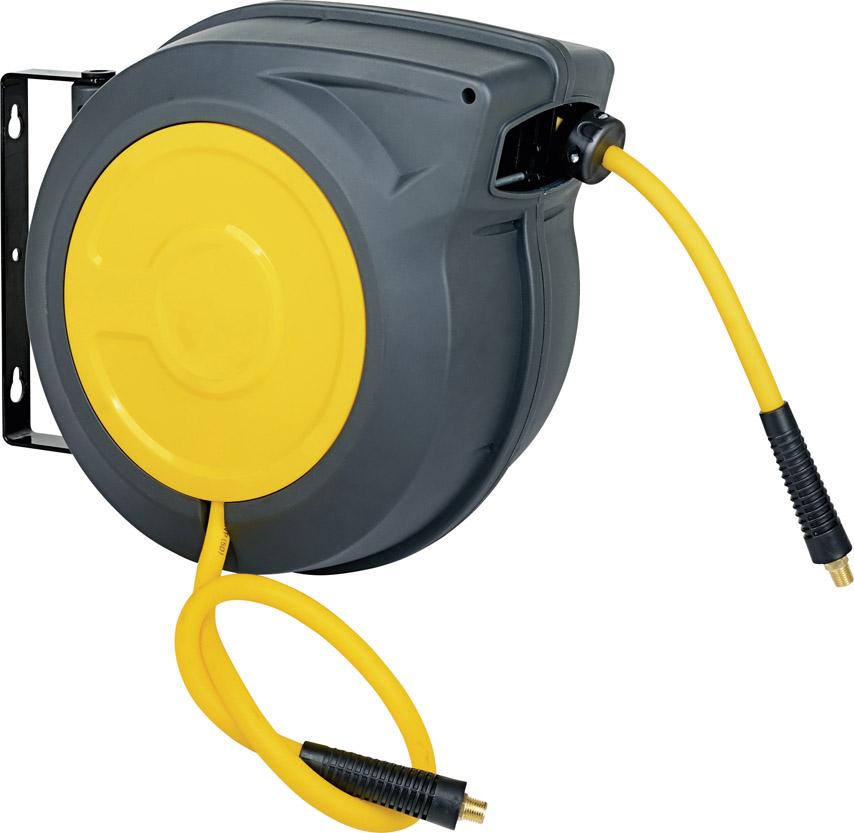 Schlauchaufroller 20m gelb Druckluft 3/8" Produktbild img2 L