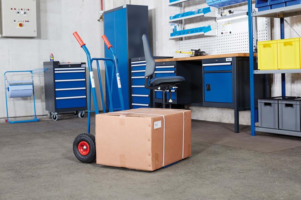 Stahlrohrkarre m.klappb. Schaufel,Luft Produktbild img4 L