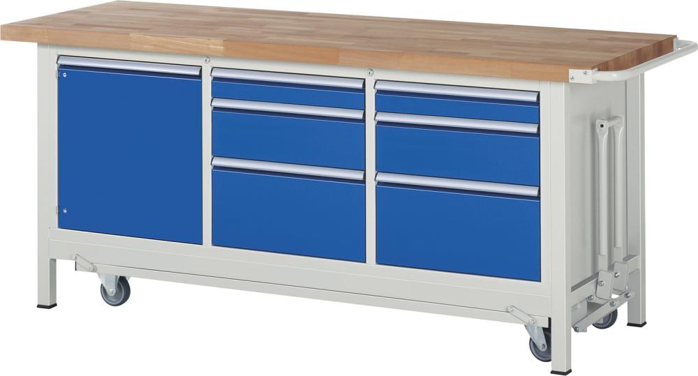 Absenkbare Werkbank 8000 - Modell 8570 B2000 x T700 x H880 mm Produktbild img1 L