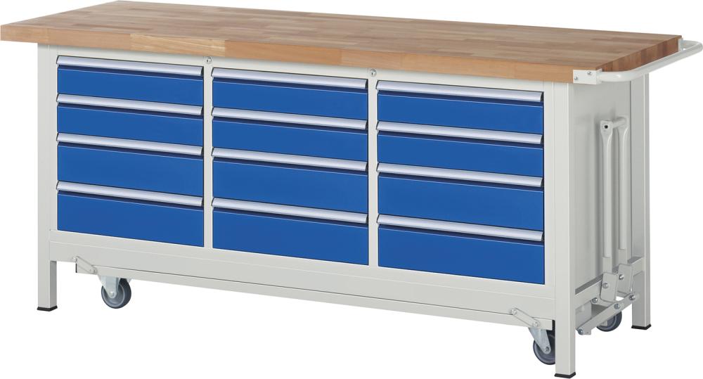 Absenkbare Werkbank 8000 - Modell 8579 B2000 x T700 x H880 mm Produktbild img1 L