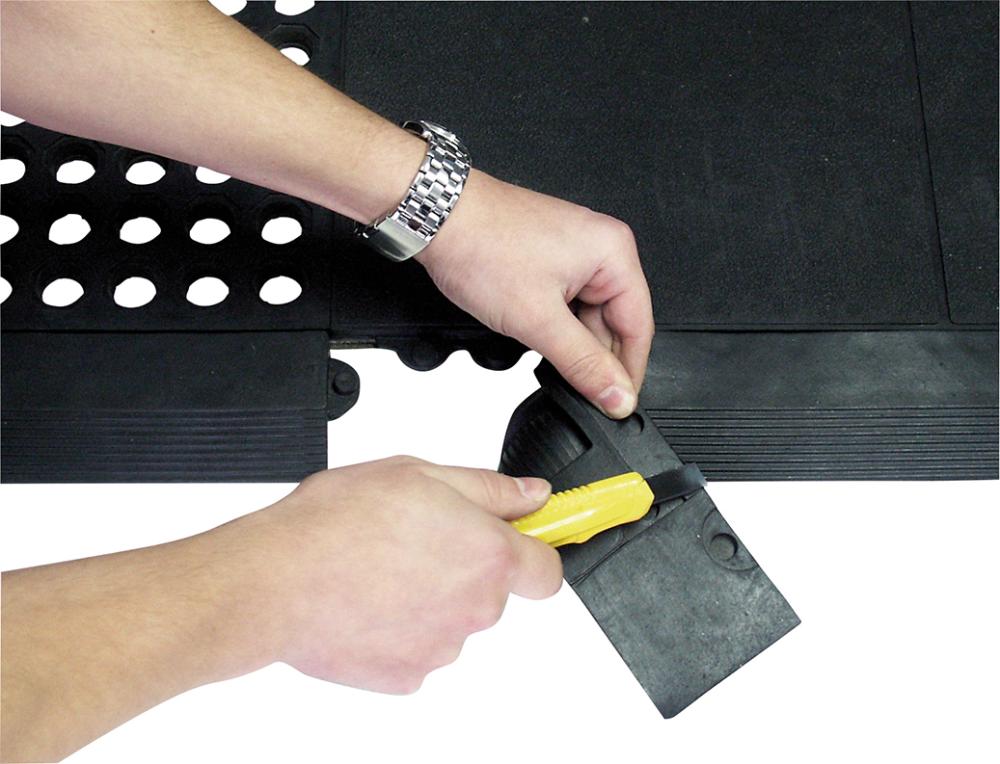 Arbeitsplatzmatte YOGA SOLID Basic schwarz B90xT90 cm Produktbild img5 L