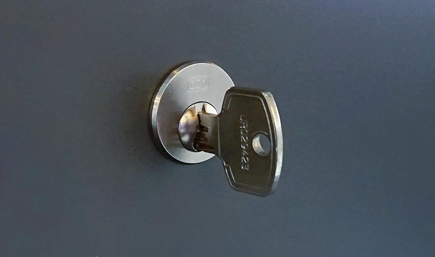 E-Bike Ladestation 600x500x2095/2000mm KEY Lock RAL 7035/Grau metallic Produktbild img2 L