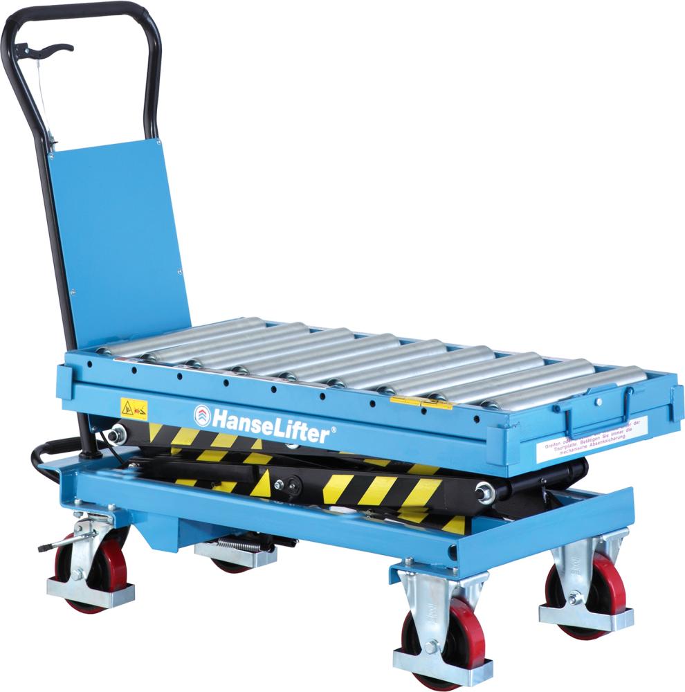 Mobiler Hubtisch mit Rollenbahn Produktbild img1 L