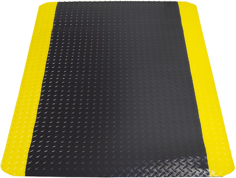 Arbeitsplatzmatte Yoga DECK, schwarz/gelb Produktbild img1 L