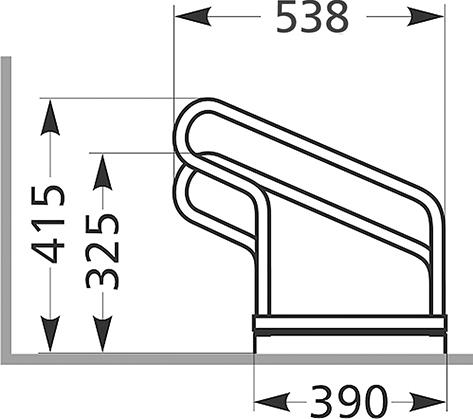 Bügelparker (einseitige Radeinstellung), verschweißt Produktbild img2 L