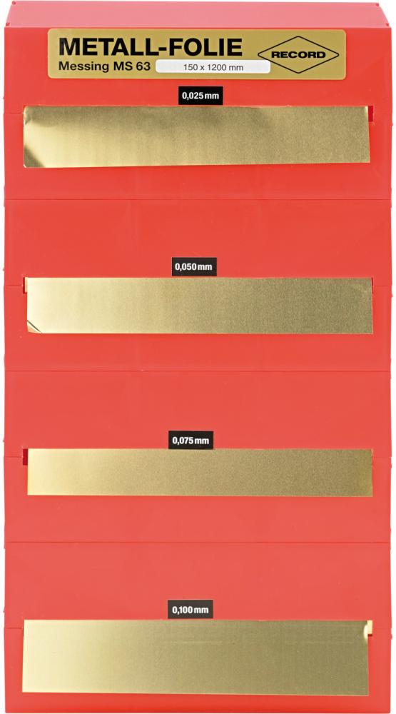 Metallfolie-Set Messing 150x1200mm RECORD Produktbild img1 L