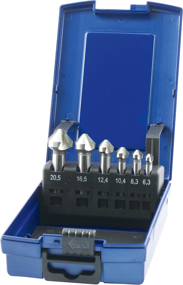 Kegel- und Entgratsenker-Satz 90°, HSS, DIN 335-C, Oberfläche blank Produktbild img1 L