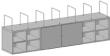 Regalsystem f. Packtische1762x243x330mm Produktbild img2 S