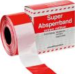 Absperrband 100 m-Rolle rot/weiß geblockt Produktbild img1 S