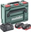 Akku-Starter Set LiHD 18,0 V 2 x 8,0 Ah Metabo Ladegerät ASC 145 metaBOX Produktbild img1 S
