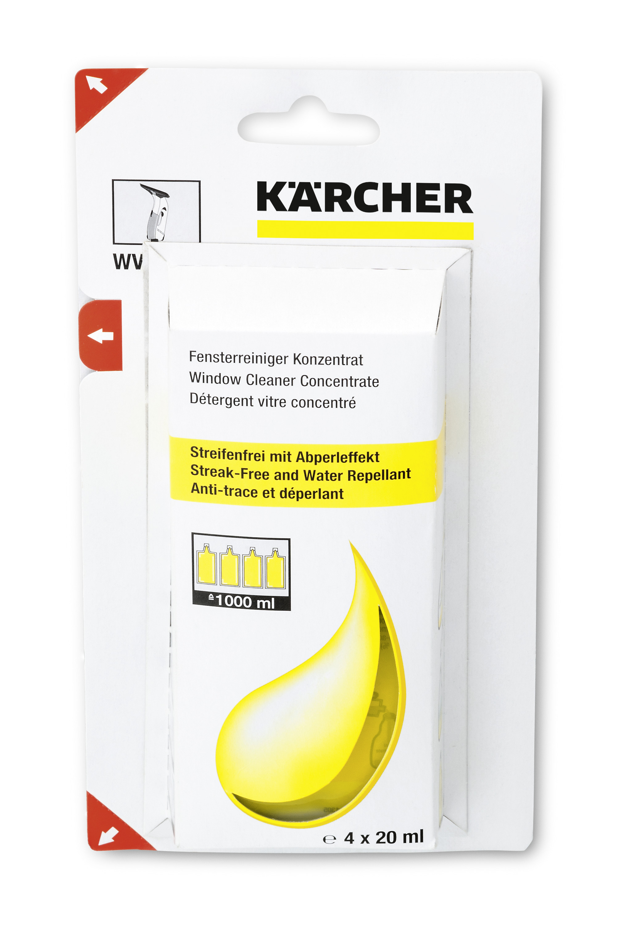 Kärcher Glasreiniger-Konzentrat RM 503, 4 x 20 ml   Produktbild img1 L
