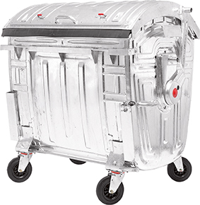 Müllcontainer 1100 l verzinkt Produktbild img1 L