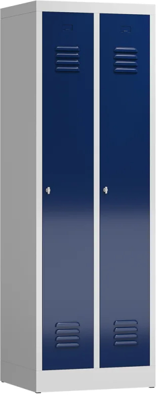 Stahlkleiderschrank RAL 7035/5010, 2-tlg. Produktbild img1 L