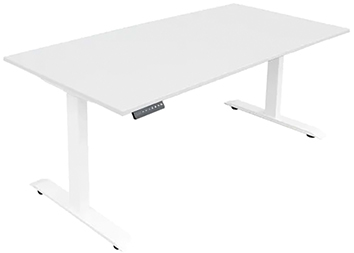Höhenverstellbarer Schreibtisch 1200 x 800 mm signalweiß Produktbild img1 L