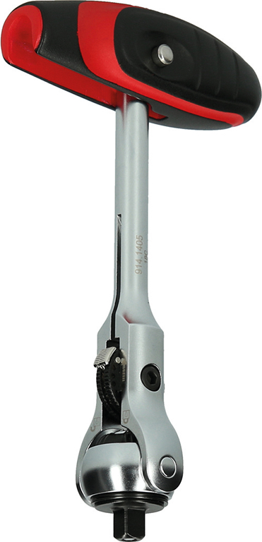 T-Griff-Umschaltknarre 1/4" mit Schwenkkopf Produktbild img1 L