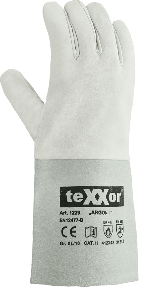 Schweißer-Handschuh Argon 350mm Gr. 10, 5-finger Produktbild img1 L