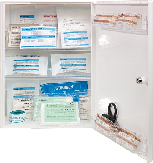 Verbandschrank Berlin mit Füllung DIN13157 Produktbild img1 L