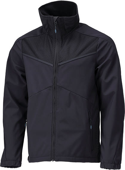 MASCOT® Customized Soft Shell Jacke Schwarzblau Produktbild img1 L