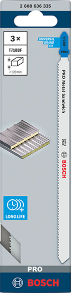 Stichsägeblätter Bi-Metall 3er Pack T 718 BF Produktbild img2 L