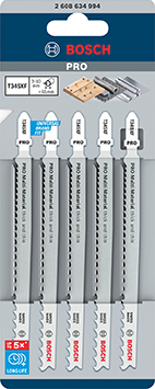 Stichsägeblätter Bi-Metall 5er Pack T 345 XF Produktbild img2 L