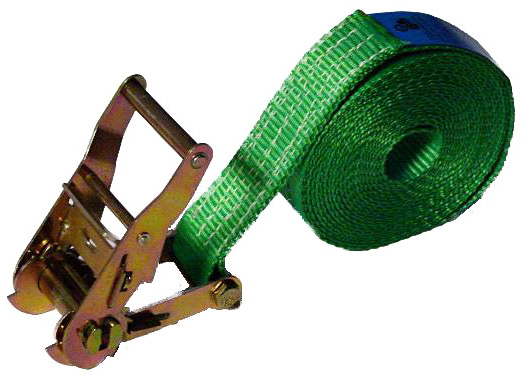 Zurrgurte, 1-teilig, 35 mm, LC 2000 daN (Umreifung) / 1000 daN (gestreckt), mit Druckratsche Produktbild img1 L