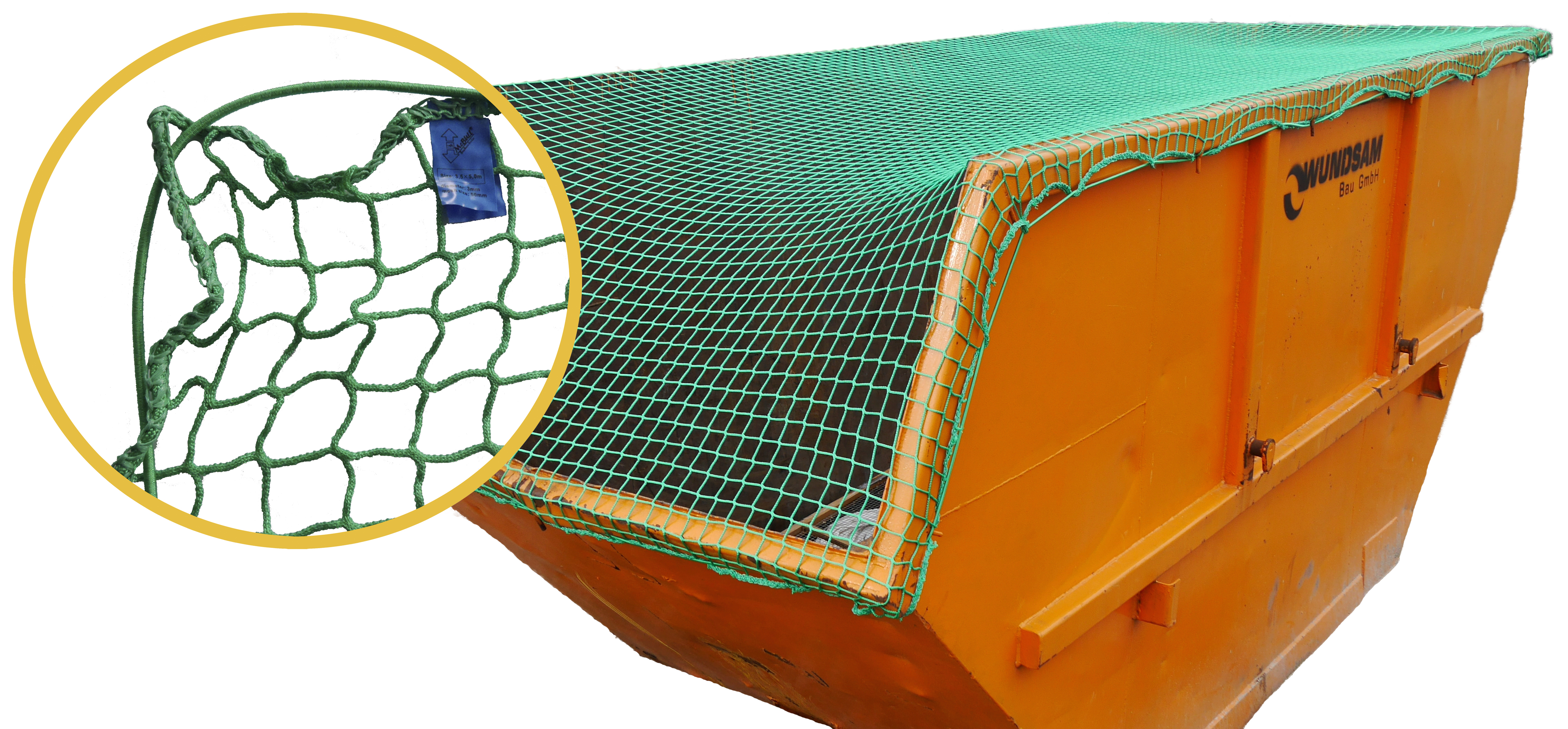 McBULL® Containernetz, 3,5x5 m, Stärke 3 mm, Maschen 50 mm Produktbild img1 L