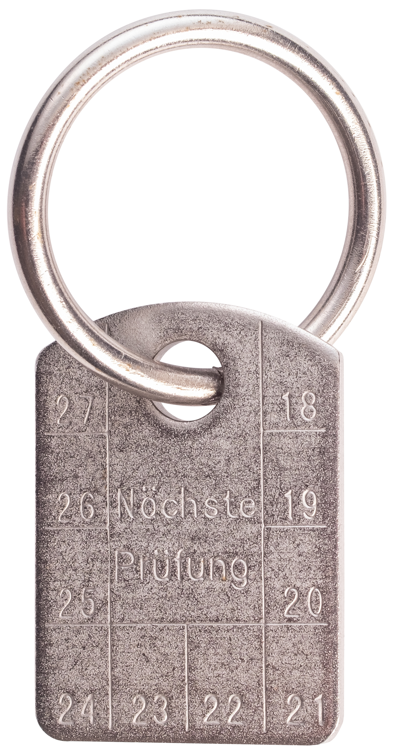 Prüfanhänger für UVV-Prüfungen GK6, Edelstahl (mit Ring) Produktbild img1 L