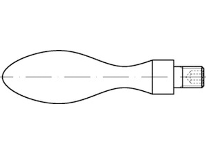 DIN 98 Stahl E 25 M 10 mit Gewindezapfen S Produktbild img1 L