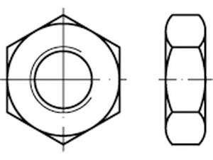 ART 83936 Hex jam nuts Grade 5 3/8 - 24 UNF S Produktbild img1 L