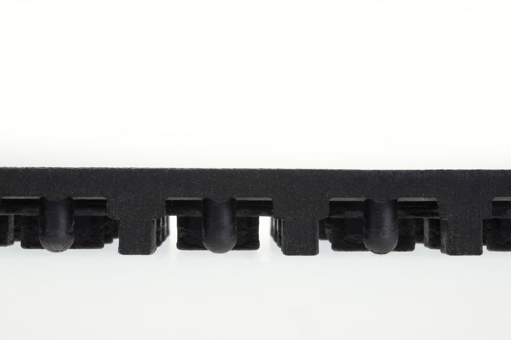 Arbeitsplatzmatte YOGA SOLID Oil schwarz B90xT90 cm Produktbild img1 L