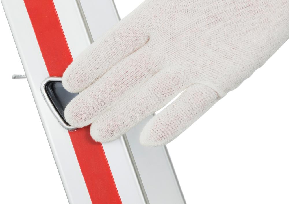 Stufenstehleiter, mit Plattform, eloxiert Produktbild img2 L