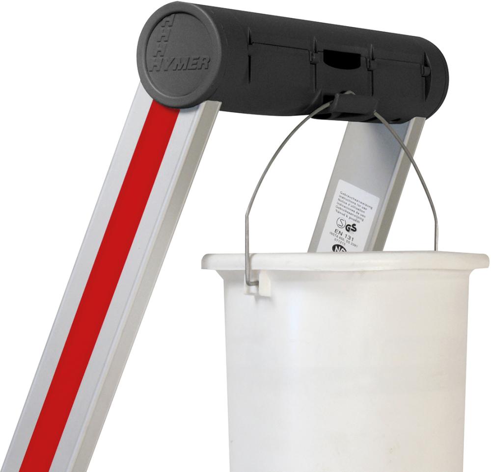 Stufenstehleiter, mit Plattform, eloxiert Produktbild img3 L