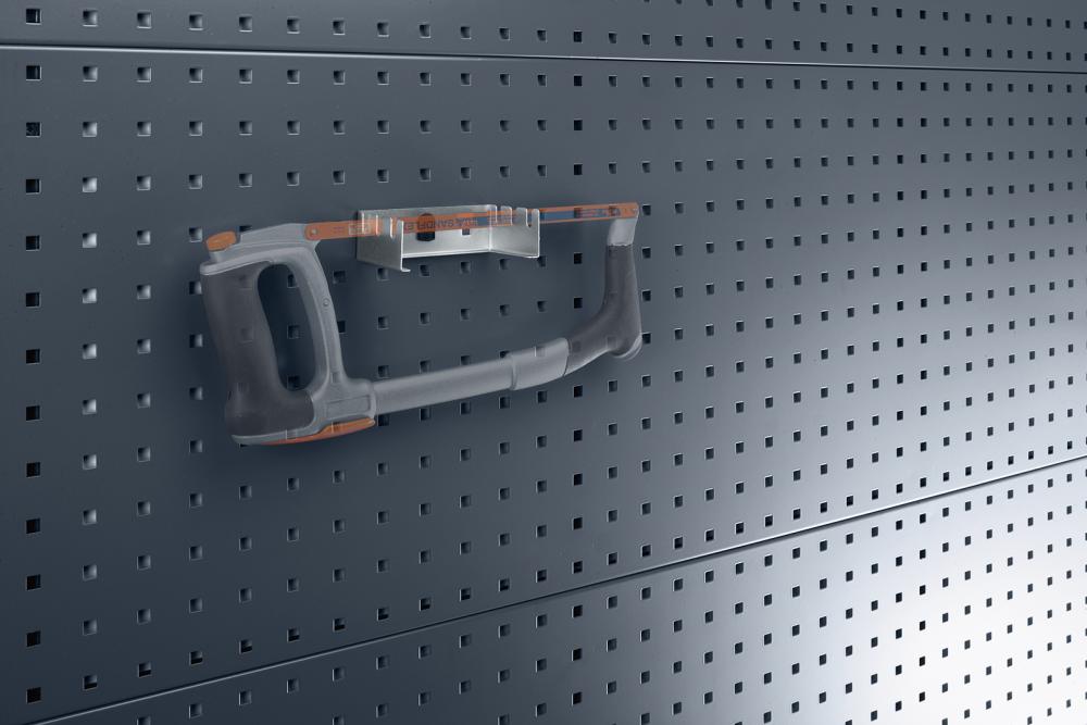 Sägenhalter B125xT70xH38 mm 3 Aufnahmen für Lochplatten bott Produktbild img1 L