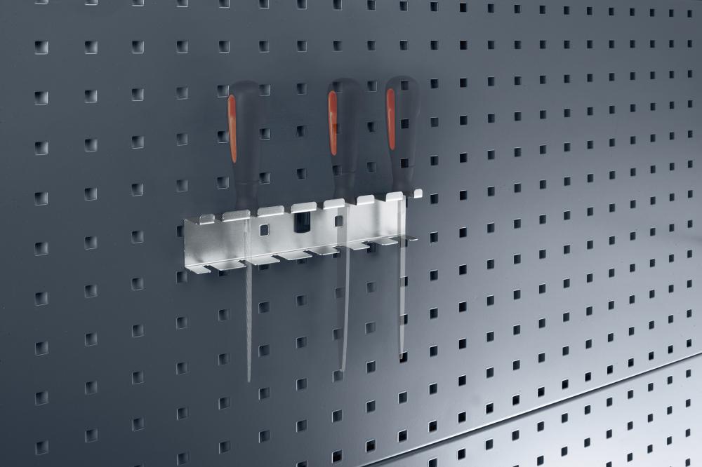 Schraubendreherhalter B225 mm 7 Aufnahmen für Lochplatten bott Produktbild img1 L
