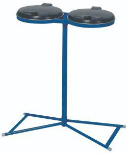 Abfallsammler 2x120 l blau 4Standfüße KS-DeckelVAR Produktbild img1 L