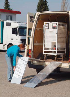 Aluminium-Verladeschiene, faltbar Produktbild img1 L