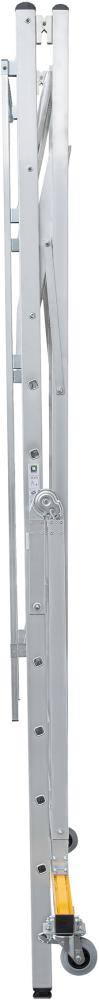 Aluminium-Podestleiter, fahrbar und klappbar Produktbild img1 L