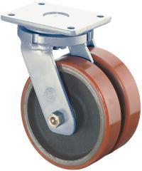 Schwerlast-Lenkdoppelrolle, Guss-Polyurethan Produktbild img1 L