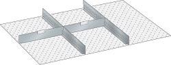 Trennwände (54x36), 2 Schlitzwände, 2 Trennbleche (Schubladen-Einteilungsmaterial), Lista Produktbild img1 L