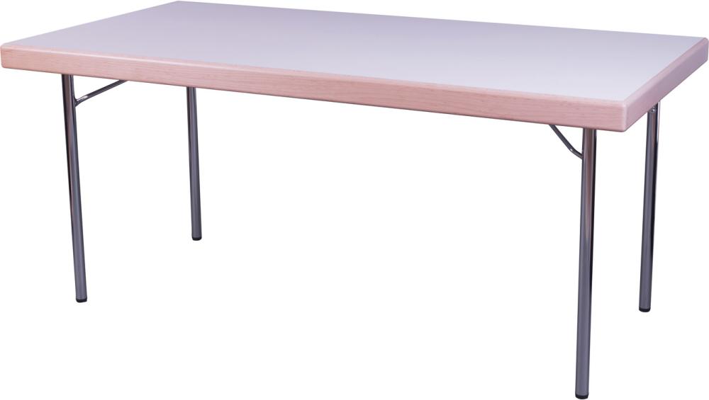Klapptisch mit Doppel-T-Fuß, Gestell chrom Produktbild img1 L