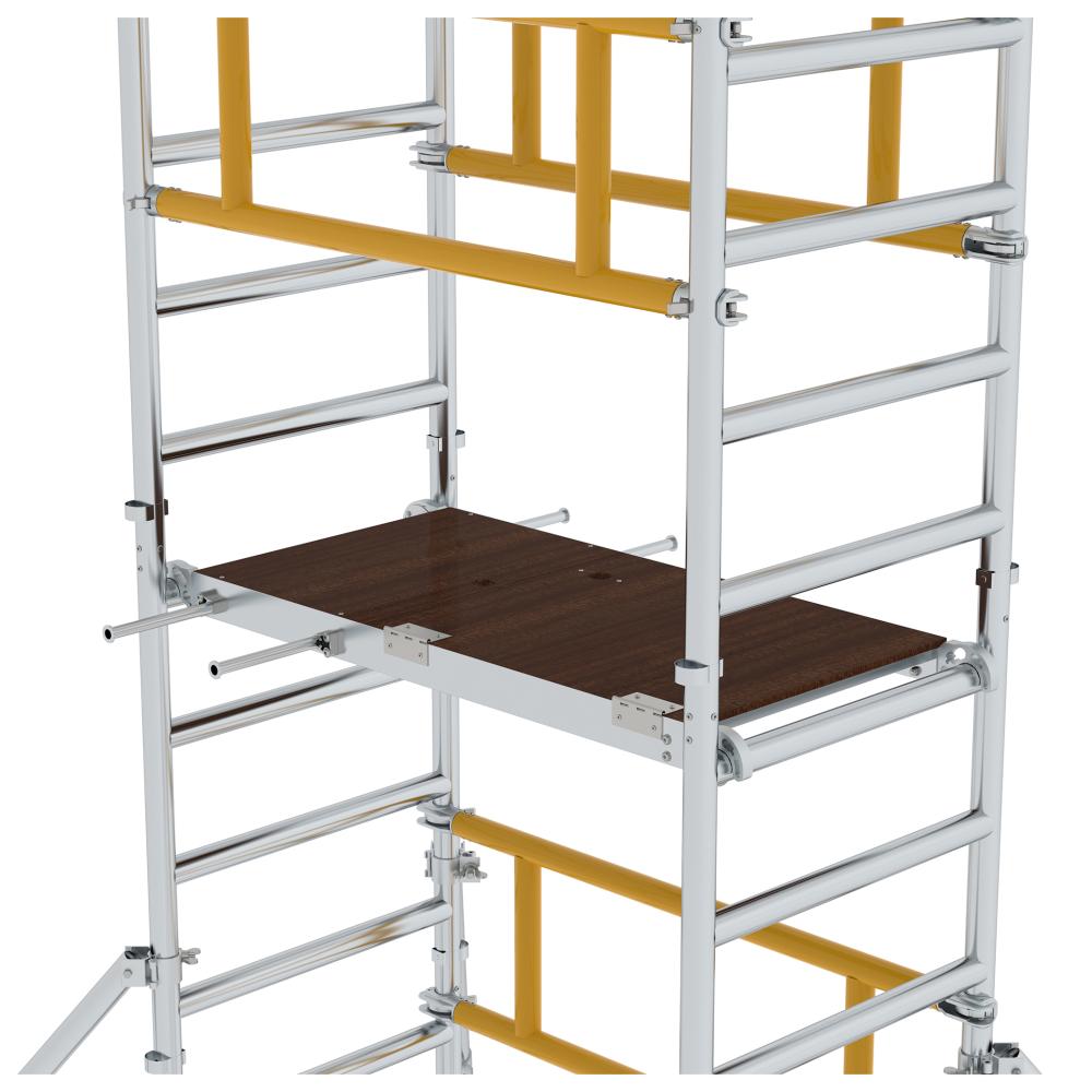 Ein-Personen-Gerüst Plattform B1200xT600 mm Plattformhöhe 4,10 m Arbeitshöhe bis 6,10 m Produktbild img3 L