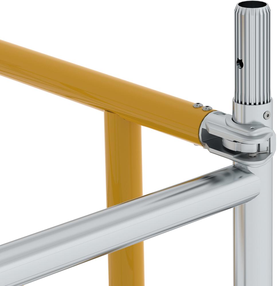 Ein-Personen-Gerüst Plattform B1200xT600 mm Plattformhöhe 4,10 m Arbeitshöhe bis 6,10 m Produktbild img6 L