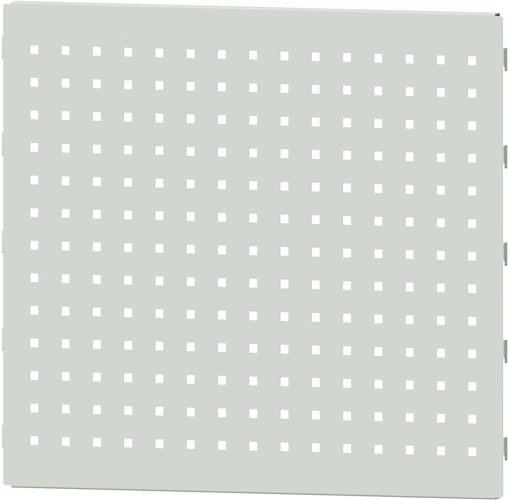 Lochblechwand B612xH566mm RAL 7035 für Vertikalauszug Produktbild img1 L