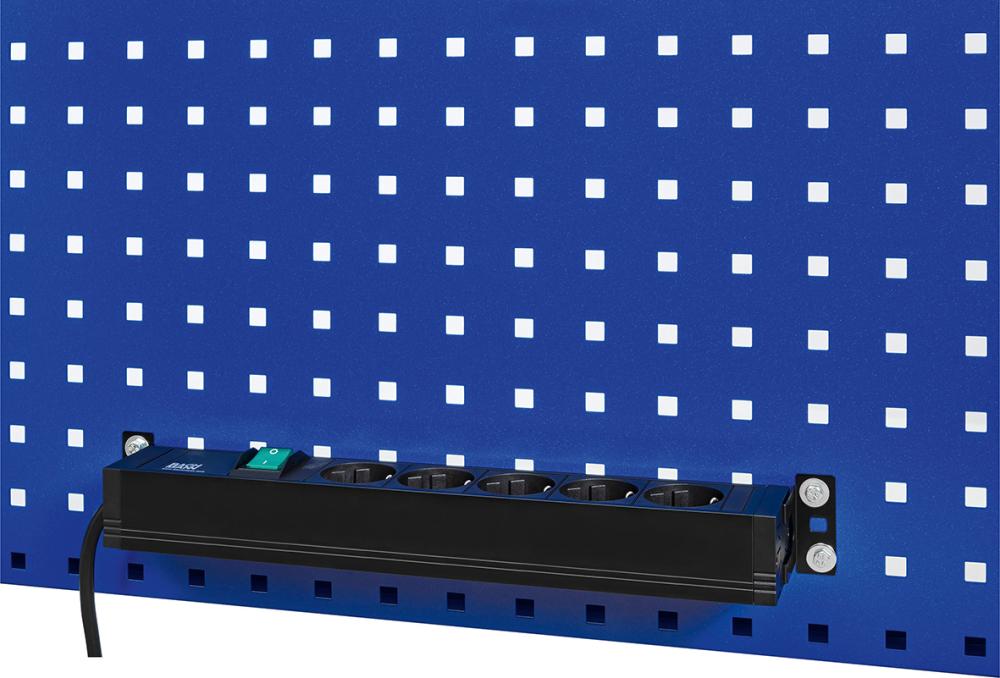 Energieleiste 500 mm 5 Dosen, Ein-/Aus Anschlusskabel mit Stecker Produktbild img1 L