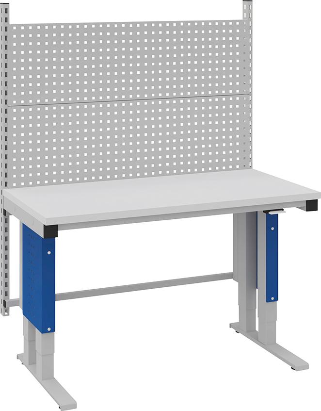 Systemtisch Multi4motion B1280xT700/765xH730-1330 Basic starter mit Aufbau Tischplatte Hartlaminat Produktbild img1 L