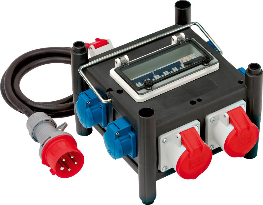 Kleinstromverteiler 32A H07RN-F5G4 2m CEE 3xCEE 400V + 4x230V Brennenstuhl Produktbild img1 L