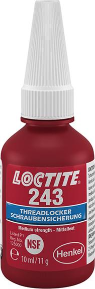 LOCTITE 243 BO10ML EN/DE Schraubensicherung Henkel Produktbild img1 L