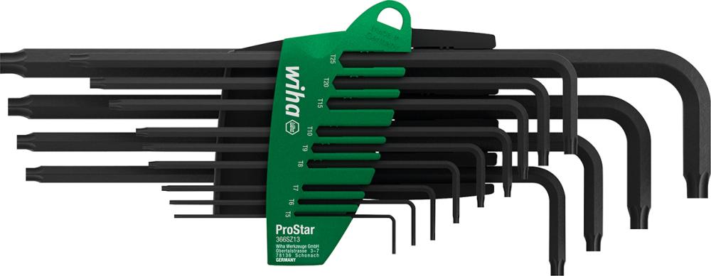 Winkelschraubendreher- Satz im Handhalter 13-teilig T5-T50 schwarz Wiha Produktbild img1 L